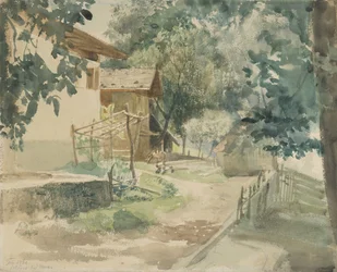 Maatilapiha lähellä Meranoa, 1860.