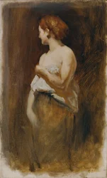 Nainen alaston