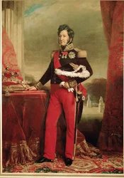 Kuningas Louis Philippe kenraaliluutnantin univormussaan