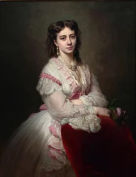 Kreivitär Maria Branickan 1843-1918 muotokuva, o.s. prinsessa Sapieha, 1865