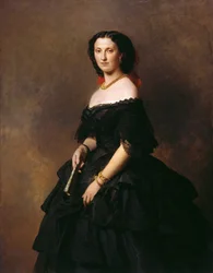 Muotokuva herttuatar Elizaveta Aleksandrovna Baryatinskajasta, os. Prinsessa Chernysheva 1826-1902.