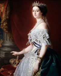 Ranskan keisarinna Eugénien (Eugenia de Montijo) muotokuva
