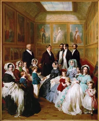 Kuningatar Victoria ja prinssi Albert kuningas Louis Philippen vieraina Chateau d