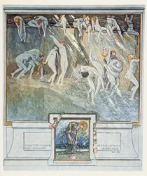 Kuvitus Danten teoksesta "Jumalainen näytelmä", Helvetti, laulu XIV. 28, 1921