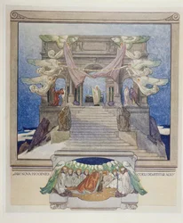 Kuvitus Danten jumalallisesta komediasta, Kiirastule, 1921 (wc paperilla)