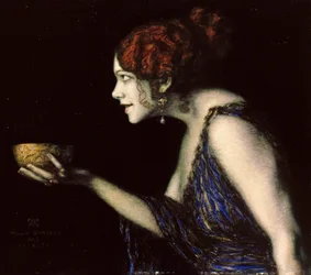 Tilla Durieux 1880-1971 hahmona Circe, n. 1913.
