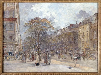 Ranska: Boulevard des Italiens, aamunäkymä