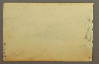 Piirros, Lehdetön puu, helmikuu 1845
