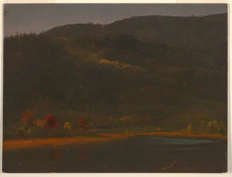 Piirustus, Syksyinen maisema, 1860-70