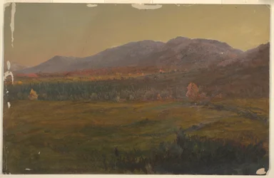 Piirros, Syksyinen maisema, Hudson, New York, n. 1860.