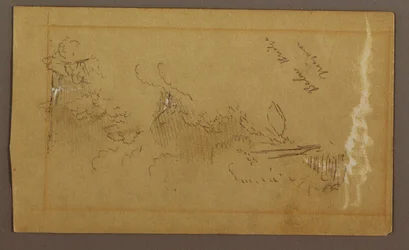 Piirros, Sillan alapuolella, Niagara-joki, New York, mahdollisesti 1858.
