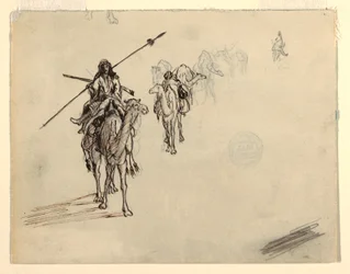 Piirros, Karavaani maaliskuussa, helmikuu 1868