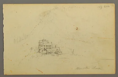 Piirros, Catskill Mountain House, 1844