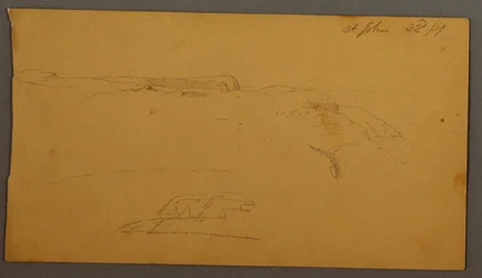 Piirustus, Cliffs, 1859