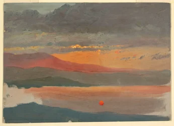 Piirros, Pilvitutkimuksia auringonlaskun aikaan, 1860-70