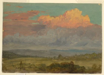 Piirros, Pilvet, Hudsonin laakso, New York, heinäkuu 1866.