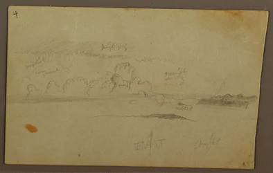 Piirros, Pilvet kukkuloiden yllä, 1863