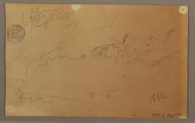 Piirros, Pilvinen taivas, 1863