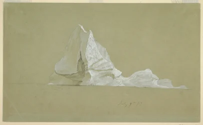 Piirros, kelluva jäävuori, 9. heinäkuuta 1859.