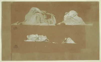 Piirros, kelluvat jäävuoret, 5. heinäkuuta 1859.