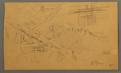 Piirros, Hillside, helmikuu 1869 