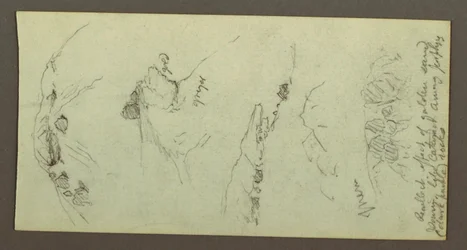 Piirros, Kukkuloiden huiput ja lohkareet, mahdollisesti 1868