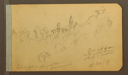 Piirustus, talot, jyrkkä, 23. helmikuuta 1889.
