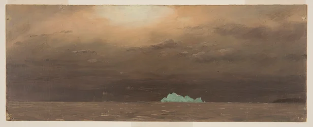 Piirros, jäävuori, Newfoundland, 1859