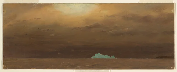 Piirros, jäävuori, Newfoundland, 1859