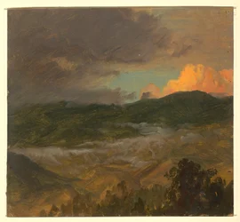 Piirustus, maisema, 1865