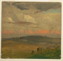 Piirros, maisema, Hudsonin laakso, heinäkuu 1870