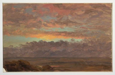 Piirros, Katse Hudsonin laakson poikki, New York, n. 1867.