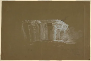 Piirros, Lower Falls, Genesee River, Rochester, New York, 1848.