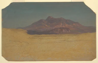 Piirros, vuoristomaisema, 1868
