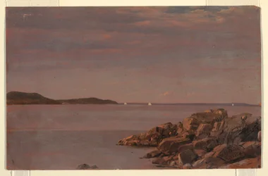 Piirros, Mt. Desert Island, Mainen rannikko, 1850
