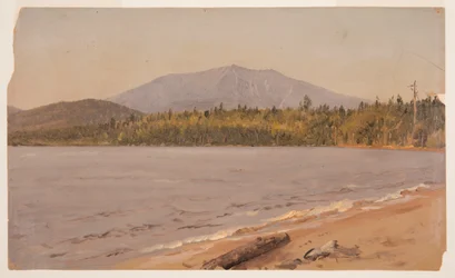Piirros, Katahdin-vuori Togue Pondista, mahdollisesti 1878.