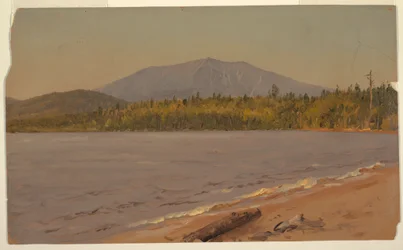 Piirros, Katahdin-vuori Togue Pondista, mahdollisesti 1878.