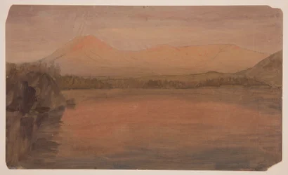 Piirustus, Mts. Katahdin ja Turner Katahdinjärveltä, 1860-78.