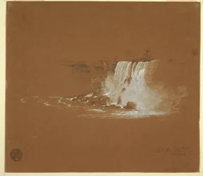 Piirros, Niagaran putoukset, lokakuu 1856