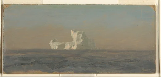 Piirros, Icebergin edustalla, Newfoundland, kesäkuu 1859.
