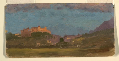 Piirros, Salzburg, Itävalta idästä, heinäkuu 1868.