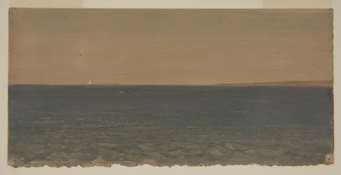 Piirros, Merimaisema ja jäävuori, 1859