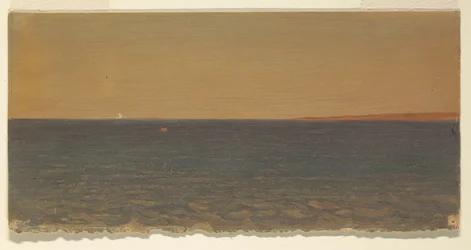Piirros, Merimaisema ja jäävuori, 1859