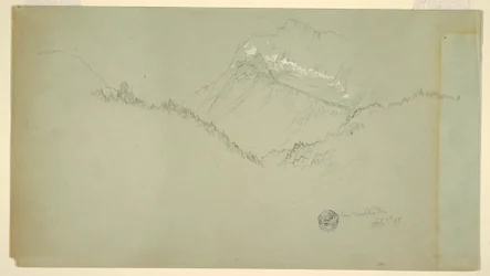 Piirros, Watzmannin huippu, lähellä Berchtesgadenia, 9. heinäkuuta 1868.