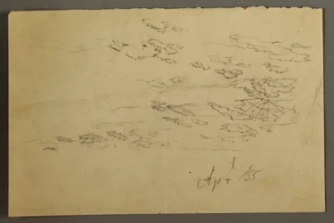 Piirros, Aurinko ja pilvet, huhtikuu 1855