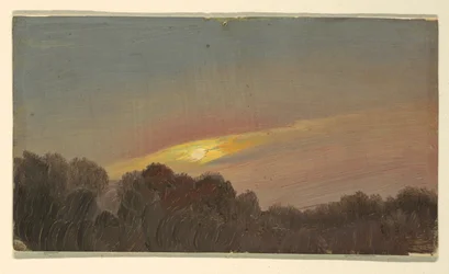 Piirros, auringonlasku, 1865-66