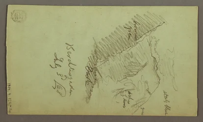 Piirustus, tornit, katot, katto, katto, heinäkuu 1868.