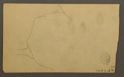 Piirros, Puun juuret kasvavat lohkareen yli (Turner Mountain), 1877