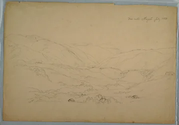Piirros, laakso lähellä Ibaguéa, Kolumbia, heinäkuu 1853.