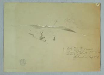 Piirros, Laaksot ja lumipeitteiset harjanteet, Riobamba, Ecuador, 13. heinäkuuta 1857.